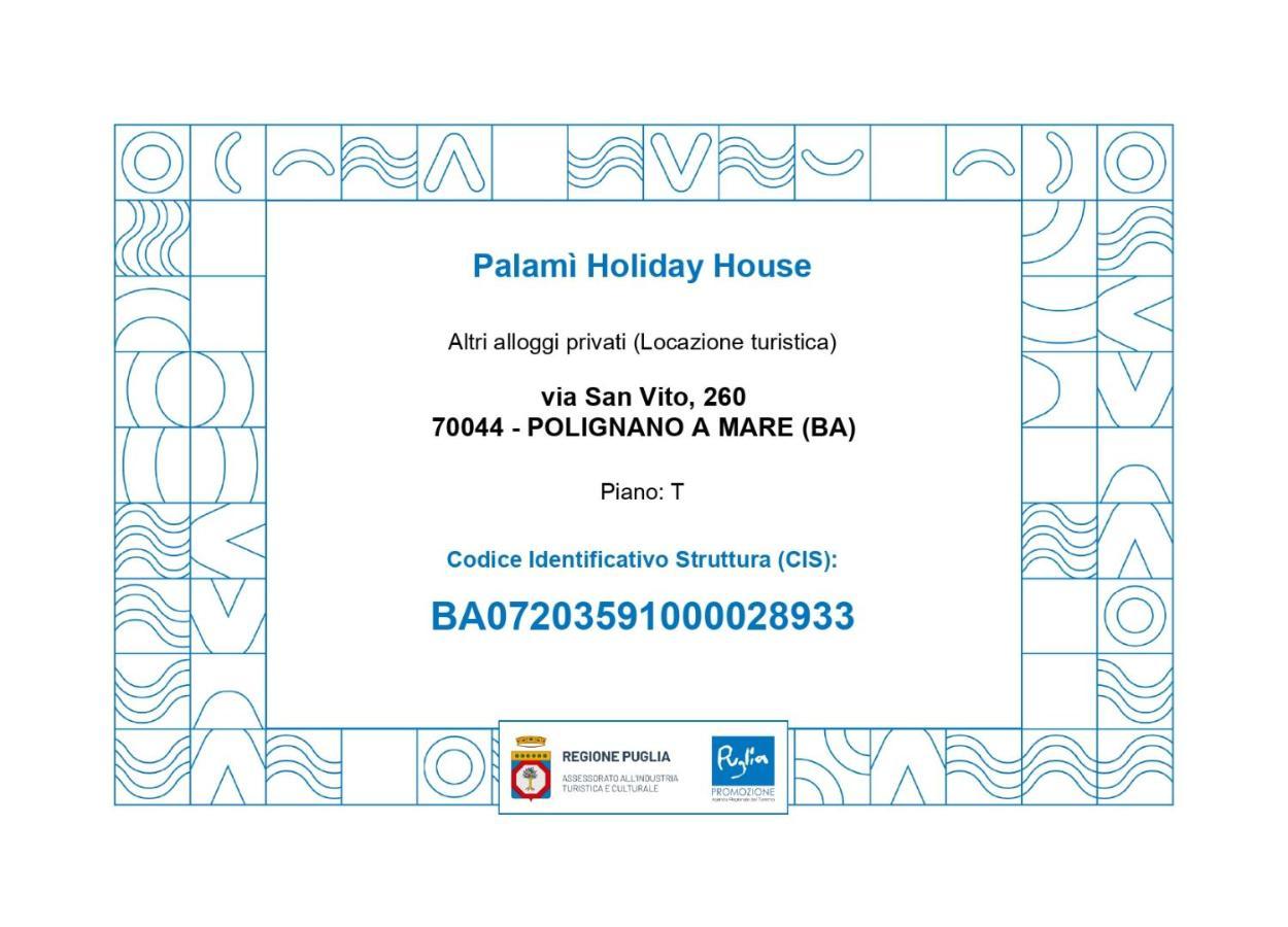 Palami - Polignano A Mare Holiday House Eksteriør billede